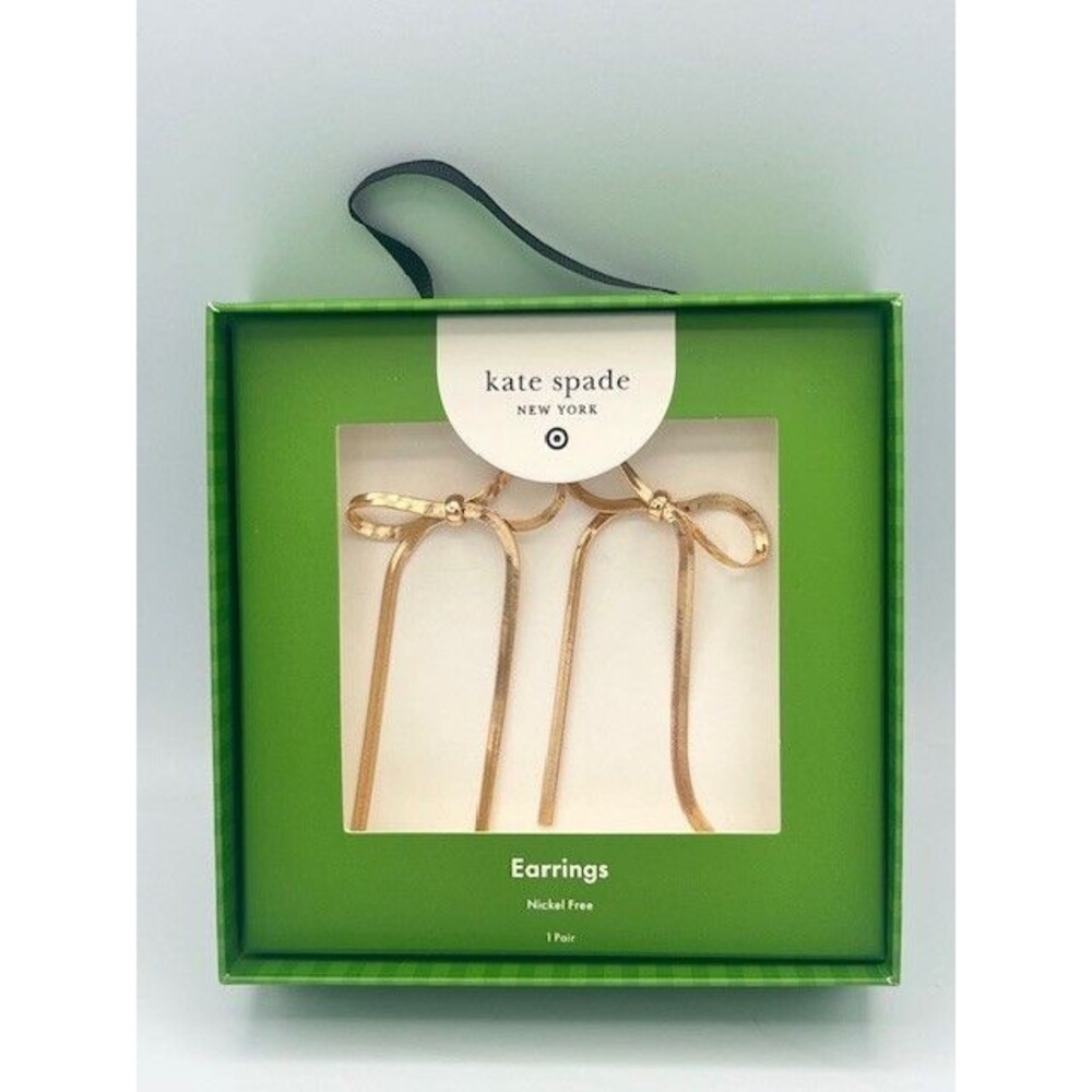 Kate Spade New York X Target Bow Linear Drop Stud Earrings Gold